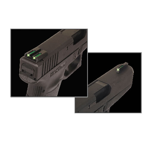 TruGlo TFO Set - Glock Low Tritium/Fiber Optic- Green